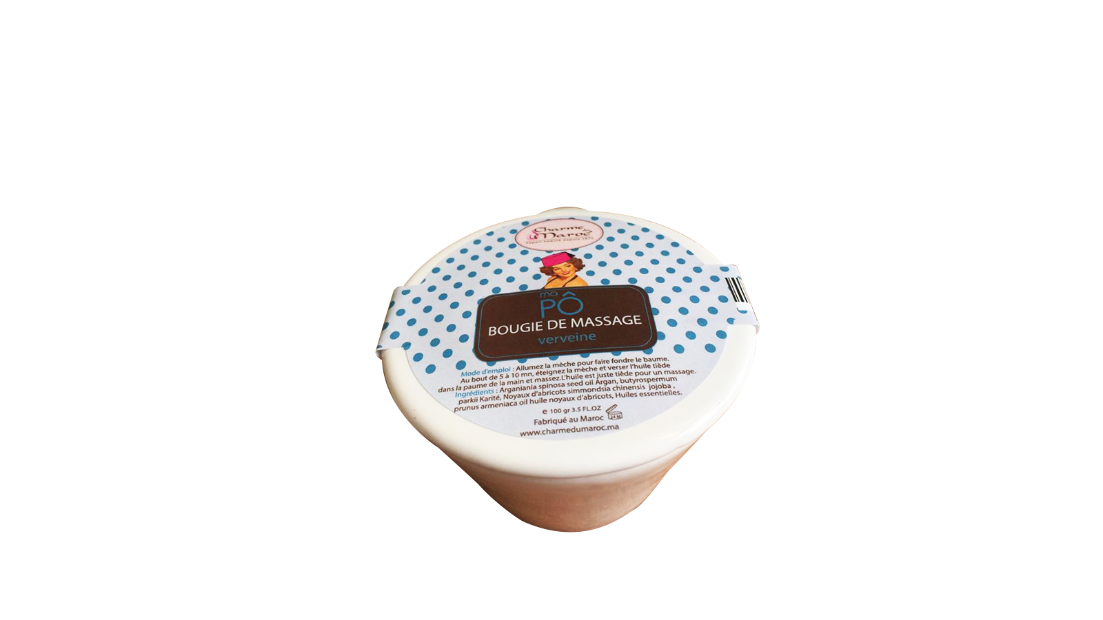 Bougie de massage verveine - Ma Pô